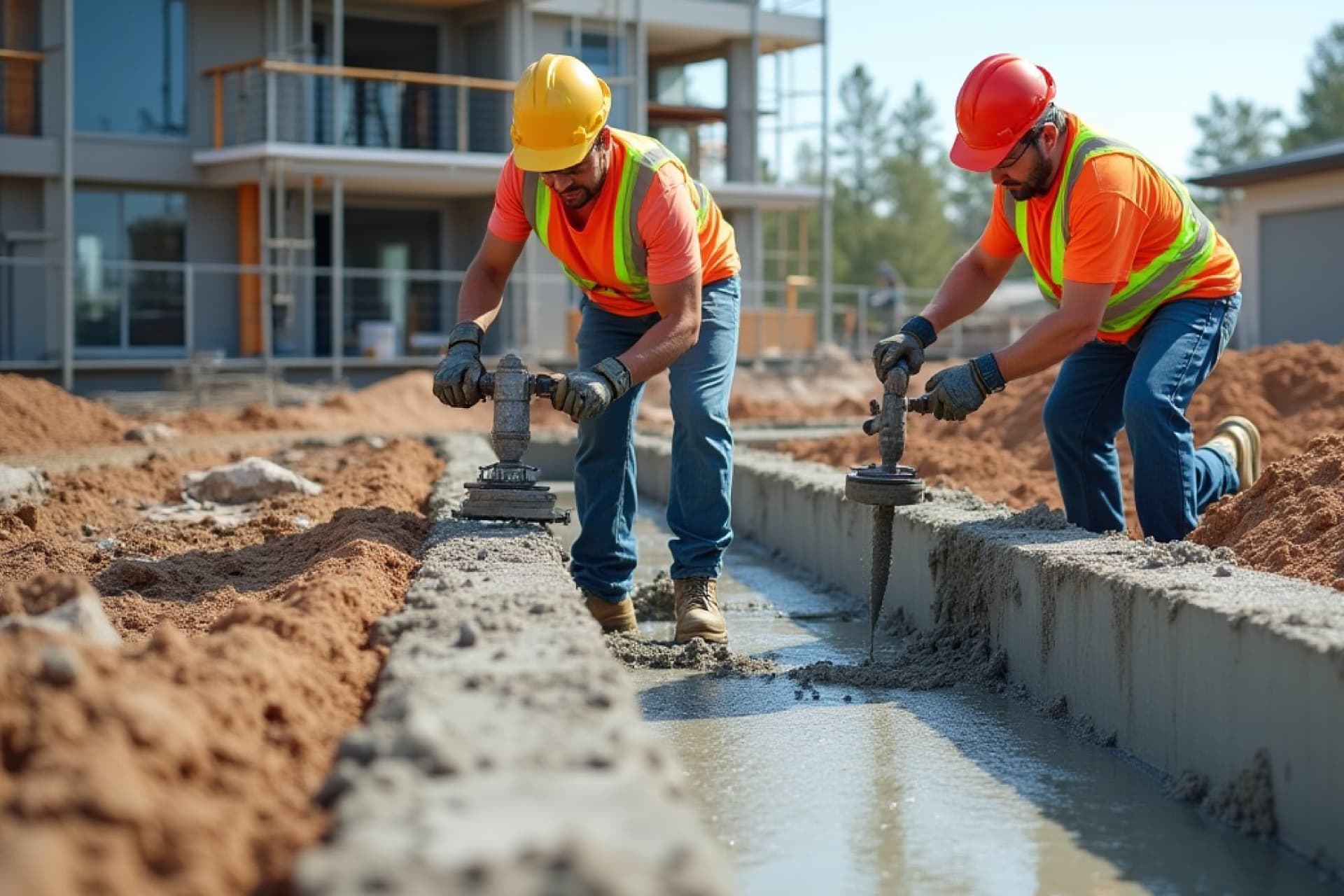 Modern concrete flooring installations