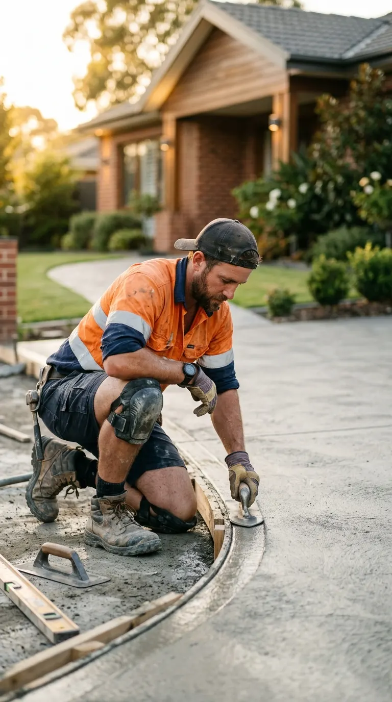Concrete construction site
