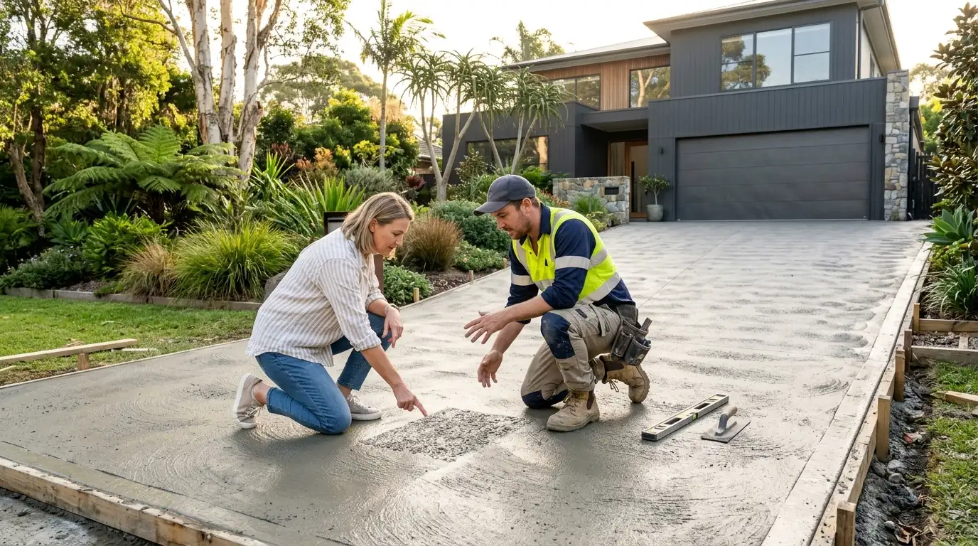 Mayan Concrete residential driveway and slab work in Sydney